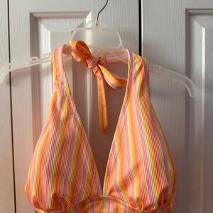 Striped Halter Bikini Top Wild Fable Plus Size